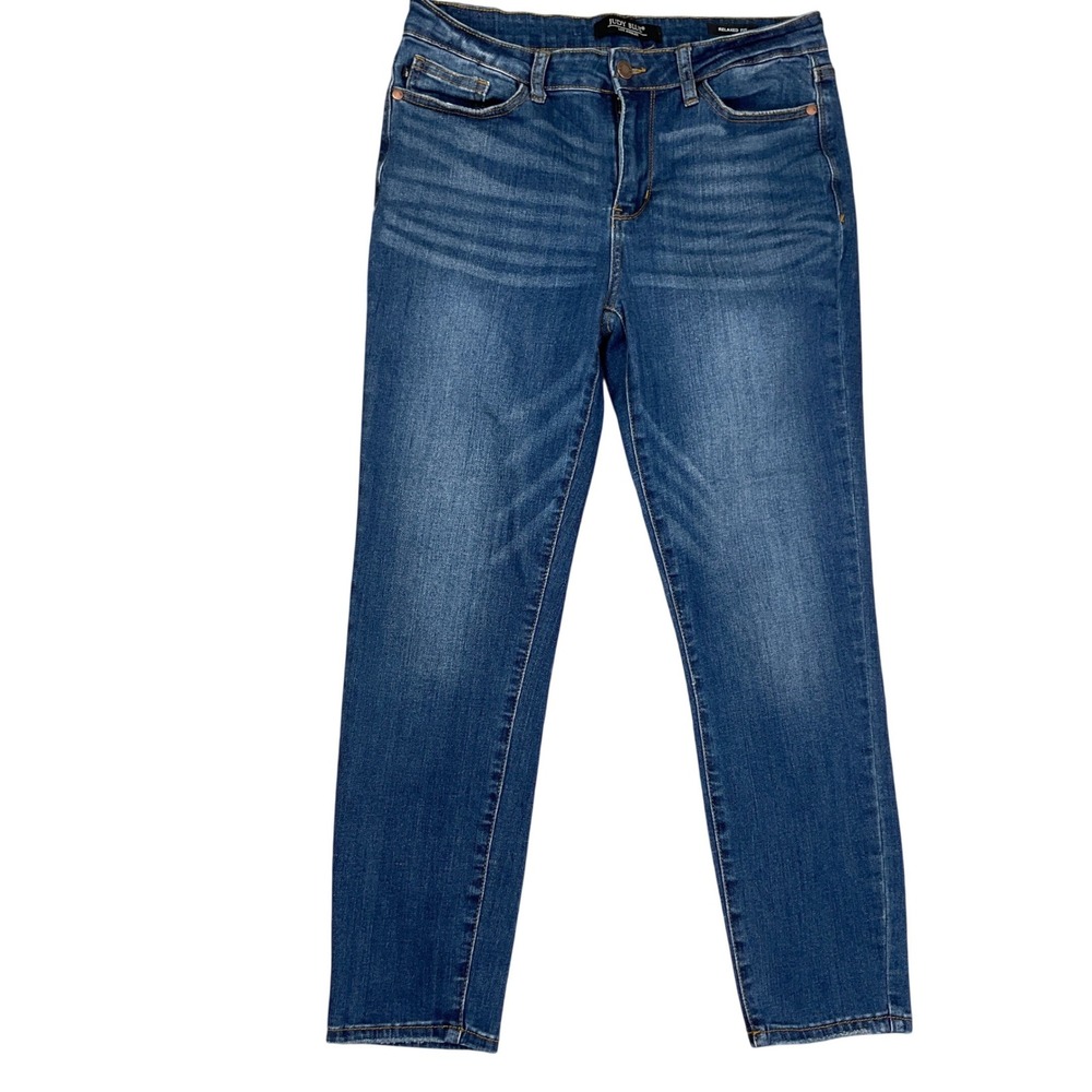 Judy Blue LA Jeans Women 30 Blue Relaxed Fit Mid Rise JB82102DK Everyday Stretch